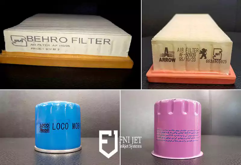 چاپ تاریخ تولید و انقضاء در صنایع فیلترسازی